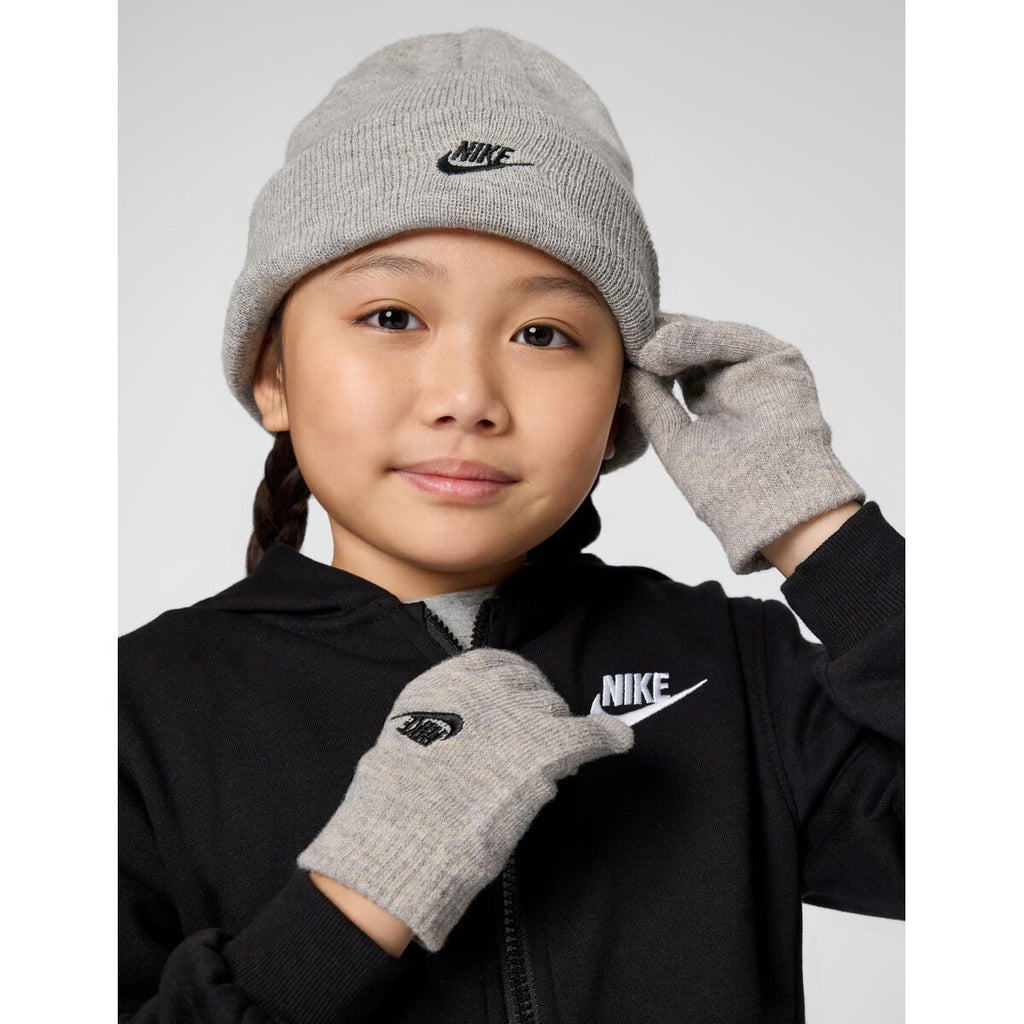 Nike Gorro Y Guantes Nike Club Gris (Talla Única)