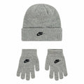 Nike Gorro Y Guantes Nike Club Gris (Talla Única)