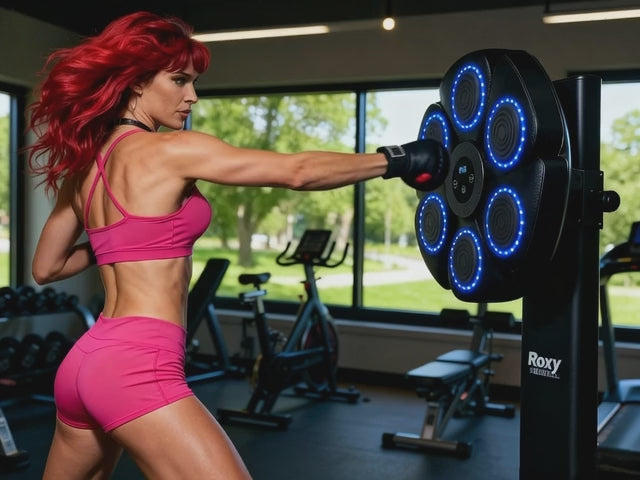 Máquina de boxeo musical con guantes
