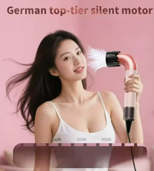 Súper Secador de Pelo Profesional con 4 Cabezales – Potencia y Estilo de Salón en Casa